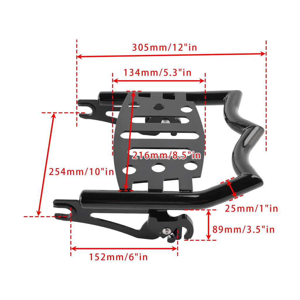 Removable Luggage Rack for Electra Glide Ultra Limited Classic FLHT (2009–2024)