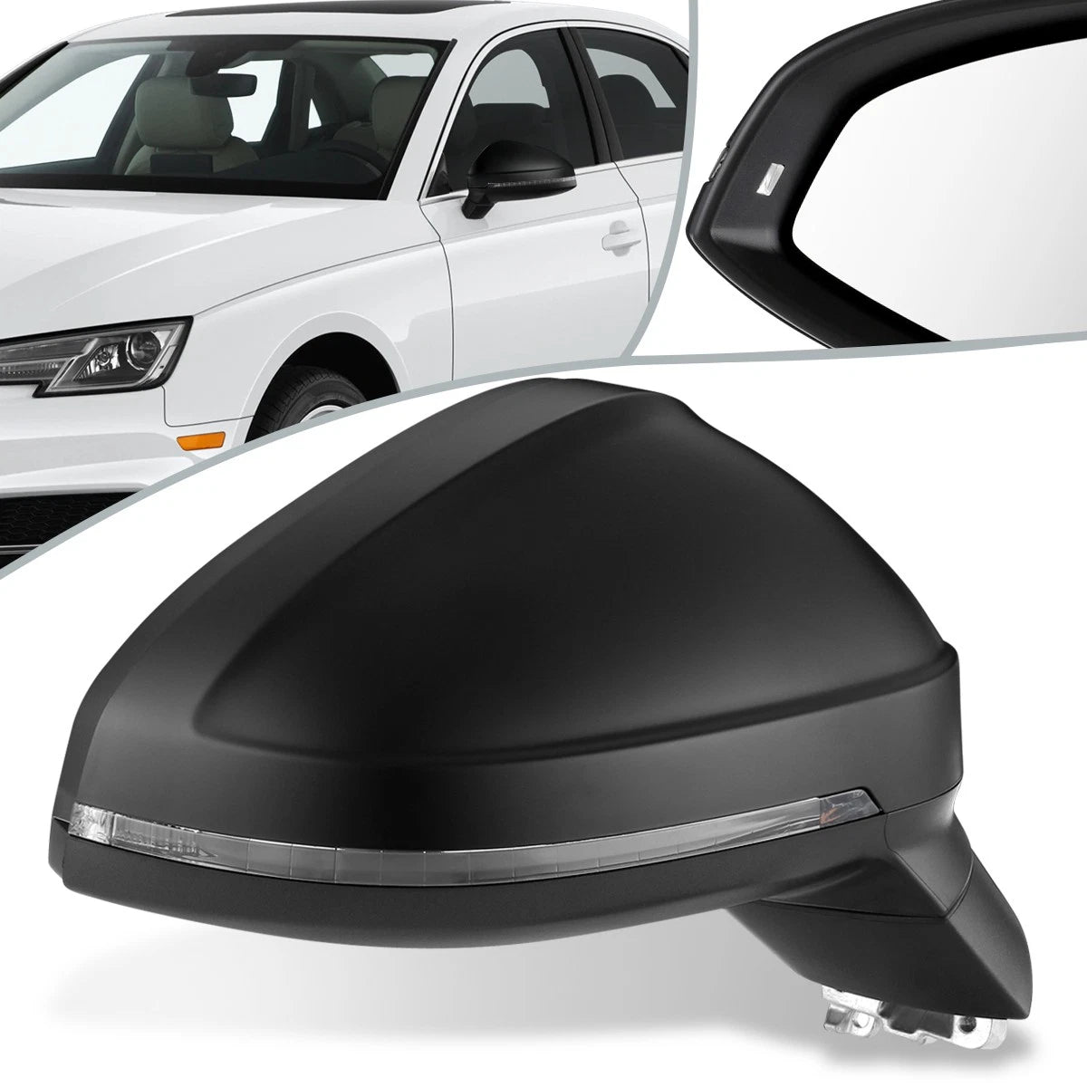 Right Side Mirror for Audi A4 Allroad S4 (2017–2019) AU1321136
