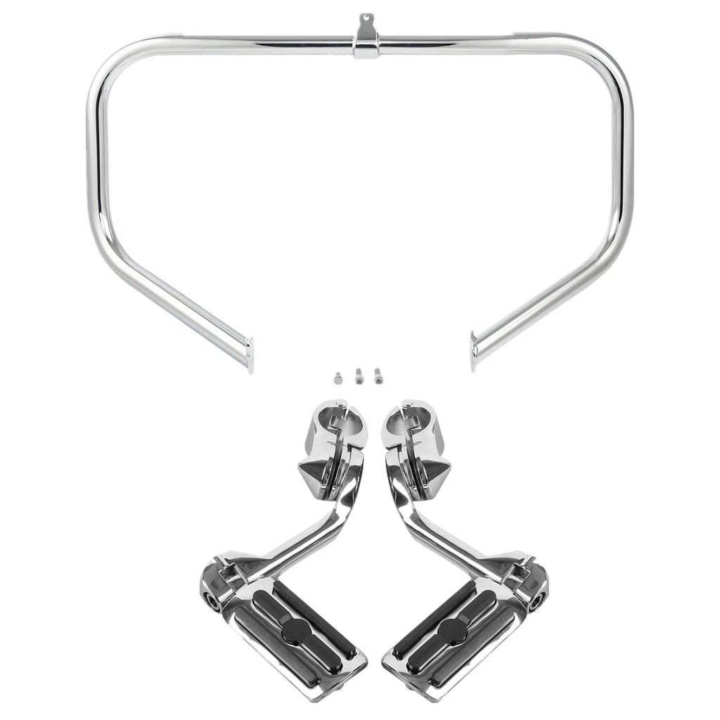 Engine Guard Bar Foot Pegs for Harley Touring Glide (2009–2023)