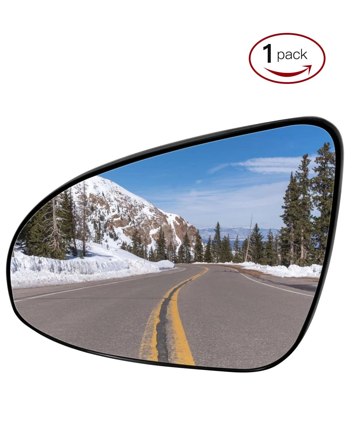Left Flat Mirror Glass for Toyota Avalon (2013–2018) Chrome Heated