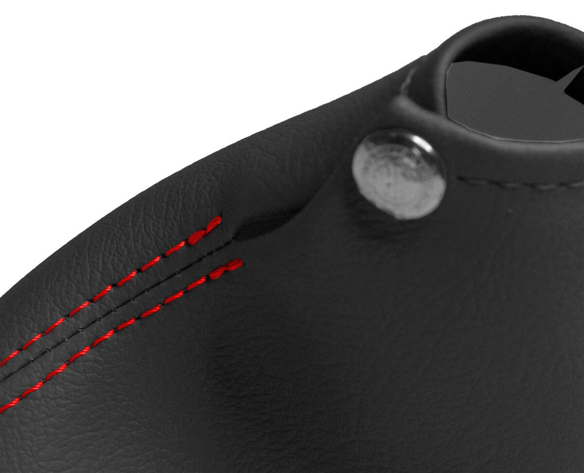 Leather Manual Shift Boot Cover for Chevrolet Cavalier (2000–2005) Red Stitch