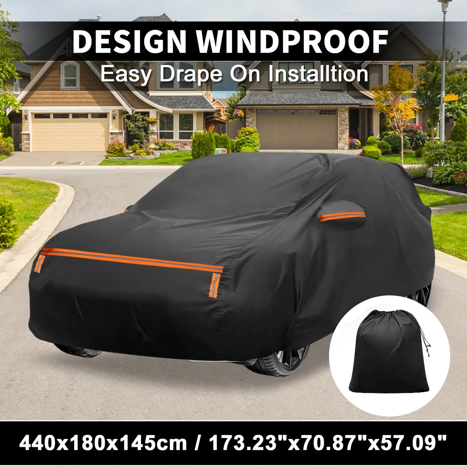 Waterproof Car Cover for Honda Vezel (2014–2023) with Zipper
