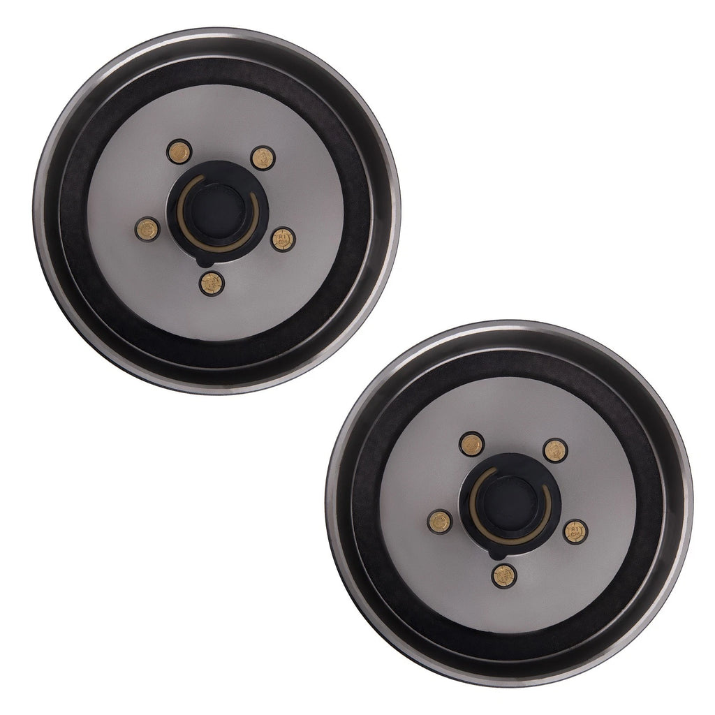 2Pcs Electric Brake Hub Drum Kit for 3500 lb Axle (5 On 4.5")