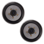 2Pcs Electric Brake Hub Drum Kit for 3500 lb Axle (5 On 4.5")