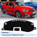 Dash Cover for Lexus CT 200H (2011–2019) Polyester Black