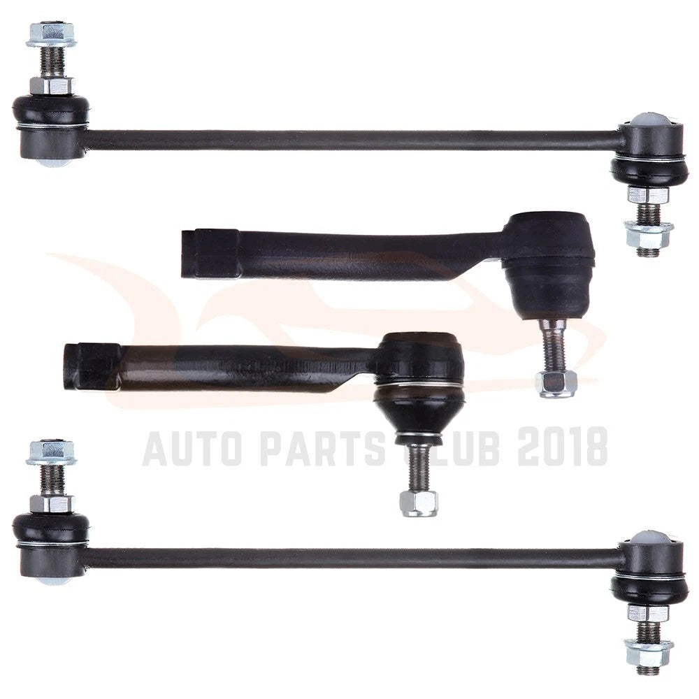 Set of 4 Suspension Front Sway Bars & Outer Tie Rods for Nissan Sentra (2007–2012)