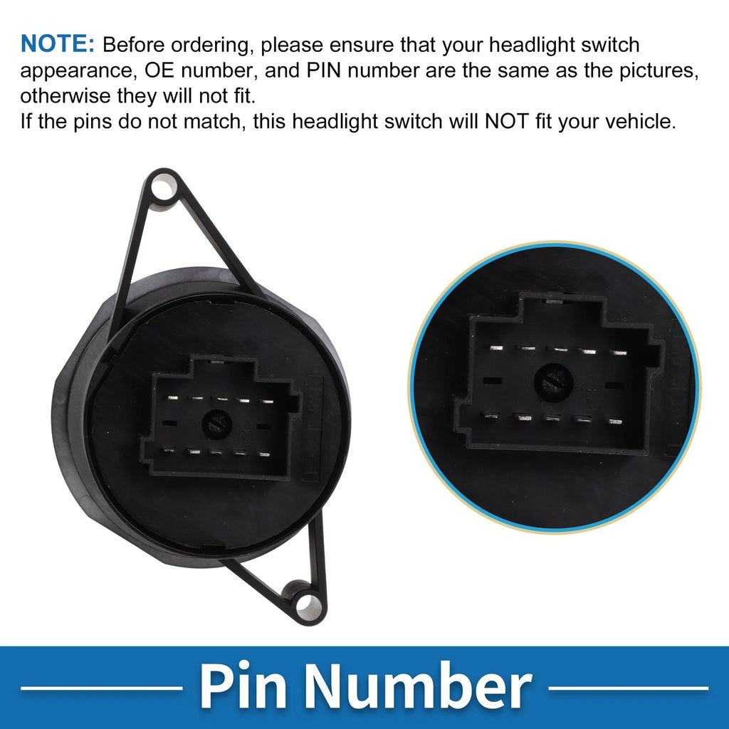 Headlight Switch for Mercedes-Benz Axor (2001–2014) No. 0015453404