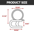 20ft Auto Rubber Seal Trim for Door Window, Lock, Trunk, Hood (2000-2000)