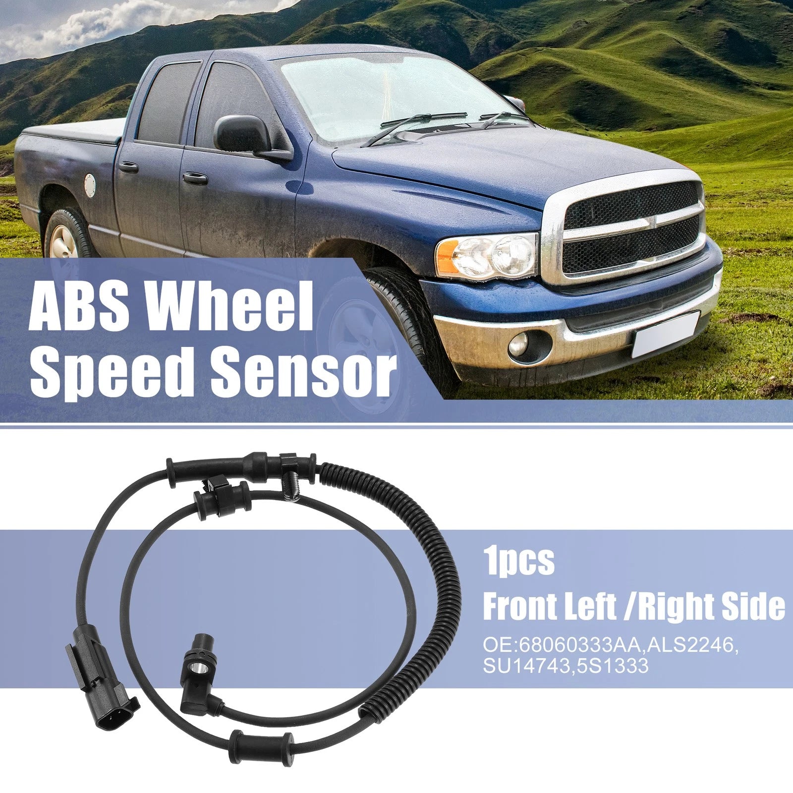 ABS Wheel Speed Sensor Set for Dodge Ram 1500 (2013–2018) 68060333AA