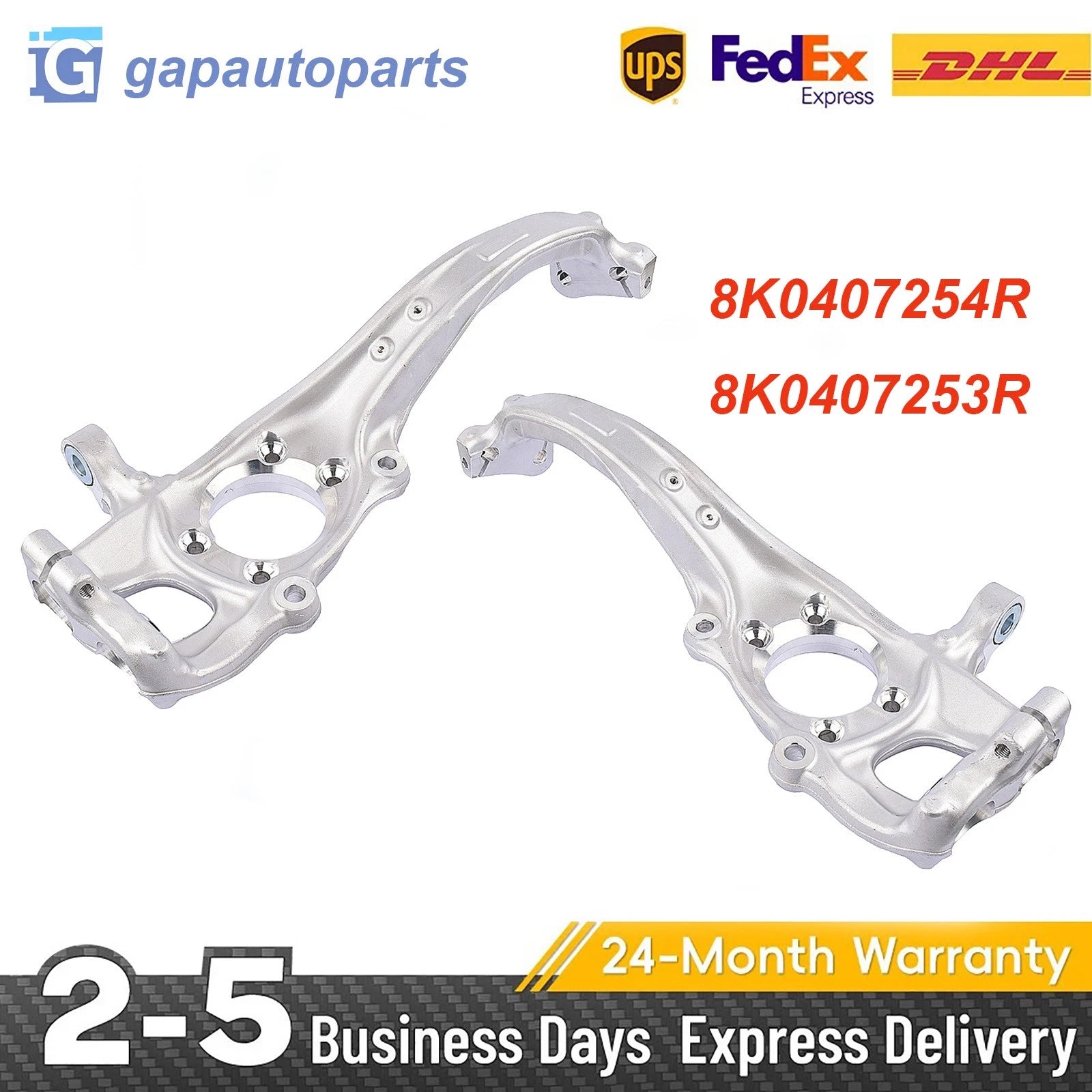 2X Front Steering Knuckle Left+Right for Audi A4 A5 S4 S5 Q5 (2009–2010)