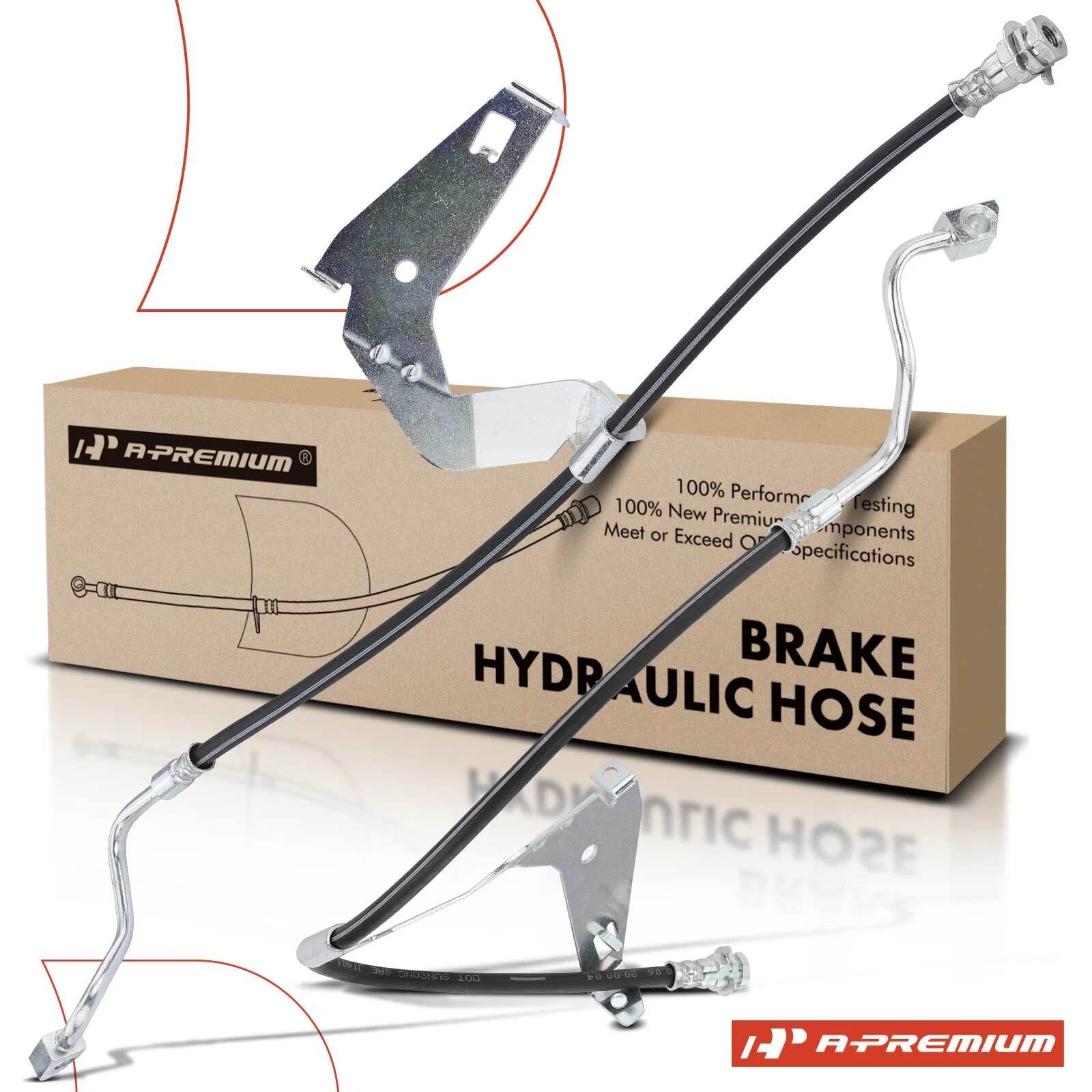 2X Front Brake Hydraulic Hose for Ford F-250 F-350 Super Duty (2008–2010)
