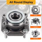 Pair Front Wheel Hub & Bearing Assembly 513297 for Nissan Sentra (2007–2012)