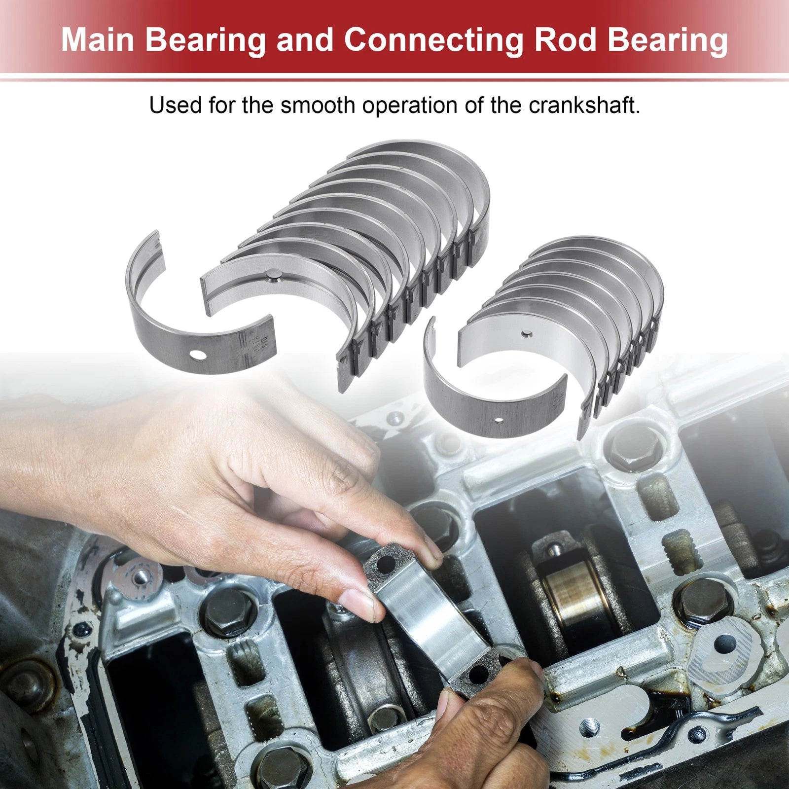 Main Bearing and Connecting Rod Bearing Kit No. 1170171020 for Toyota Hilux (1982–1985)