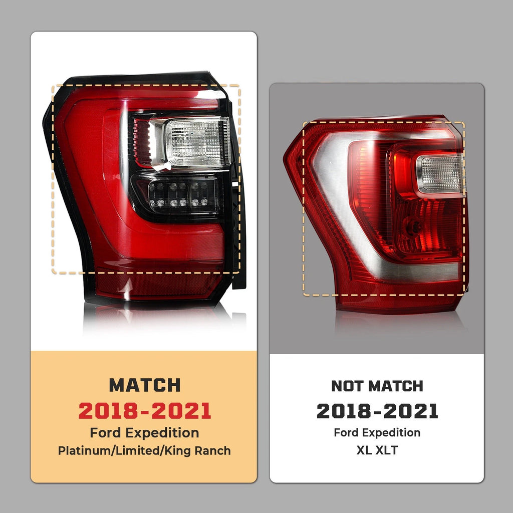 LED Tail Light Left for Ford Expedition King Ranch/Limited/Platinum (2018–2021)
