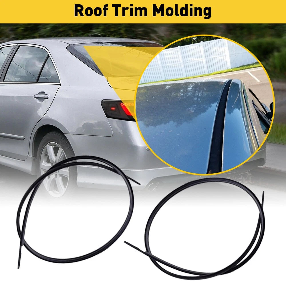 Set of 2 Roof Side Top Trim Molding for Toyota Camry (2007–2011) Black