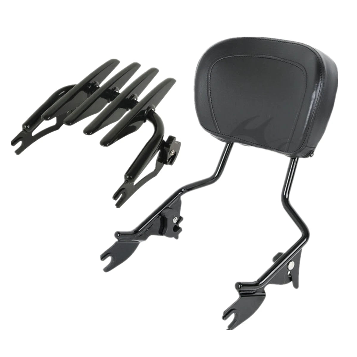 Detachable Backrest Sissy Bar/Luggage Rack for Harley Touring (2009–2025)