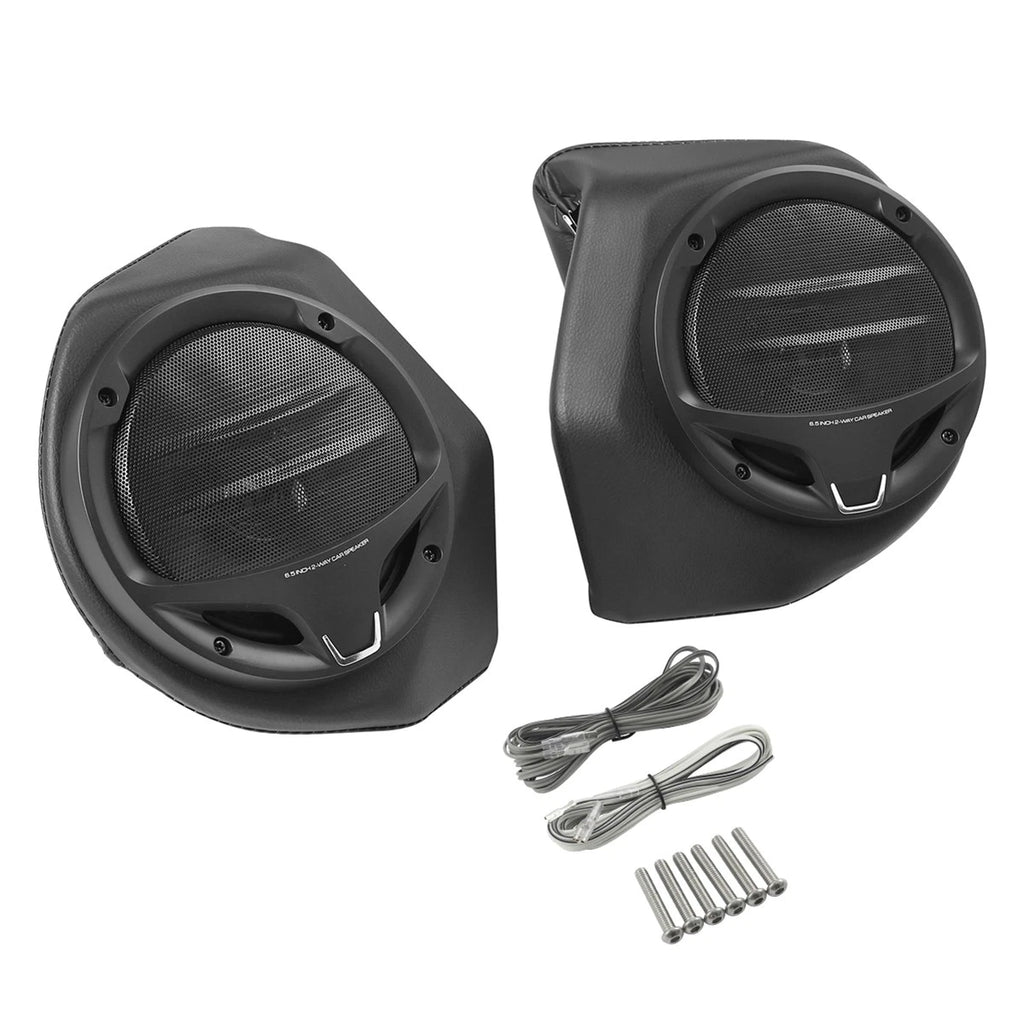 6.5" Black King Trunk Speakers for Harley Touring (2014–2024)