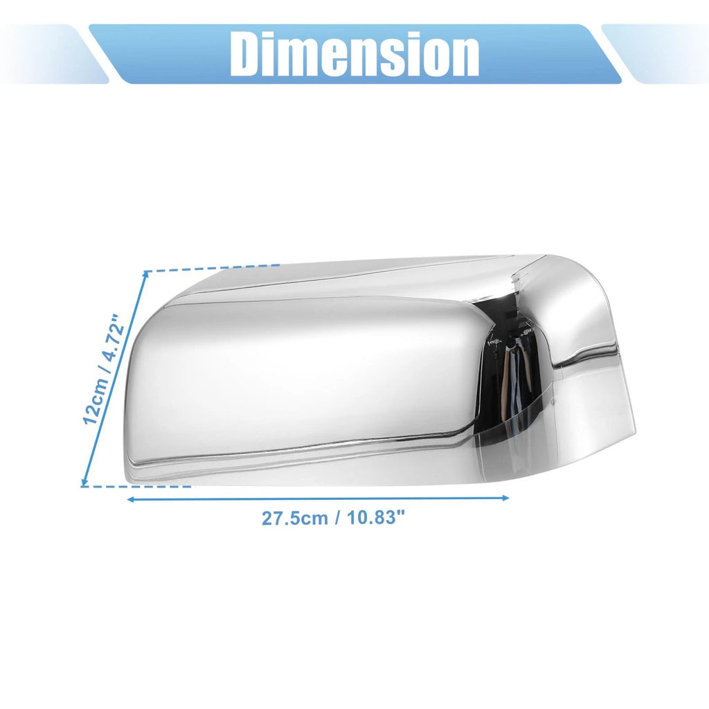Pair Chrome Plated Power Top Half Mirror Cover Cap for Ford F-150 (2004–2008)