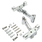 Chrome Rear Passenger Adjustable Floorboard Mount for Harley Touring (1993–2025)
