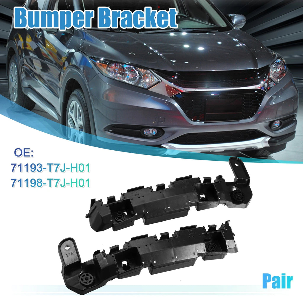 Set of 2 Front Bumper Mounting Support Brackets for Honda HR-V (2016–2021)
