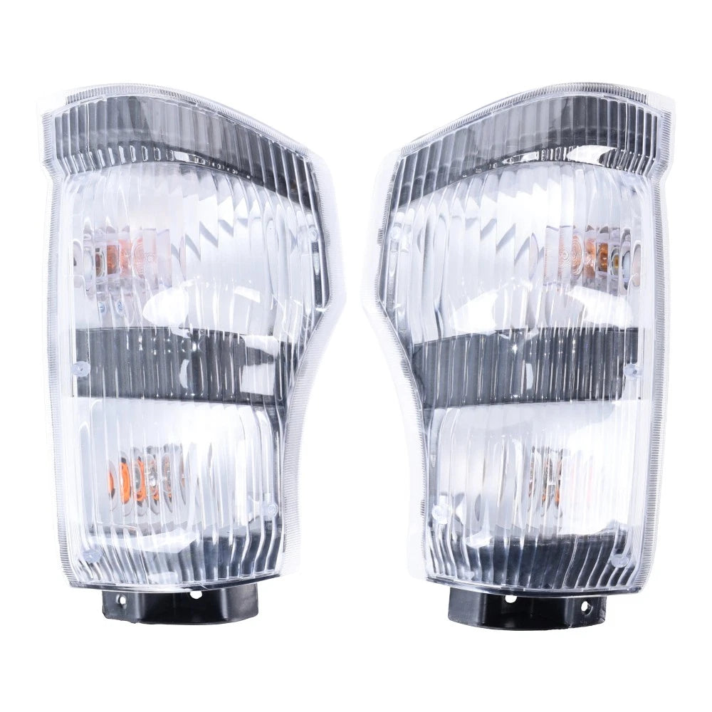 Set of 4 Headlights + Corner Lights for Isuzu NQR, GMC W-4500 (2004–2007)