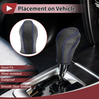 1 Pc Gear Shift Knob Cover for Nissan Maxima (2016–2023) Blue Faux Leather