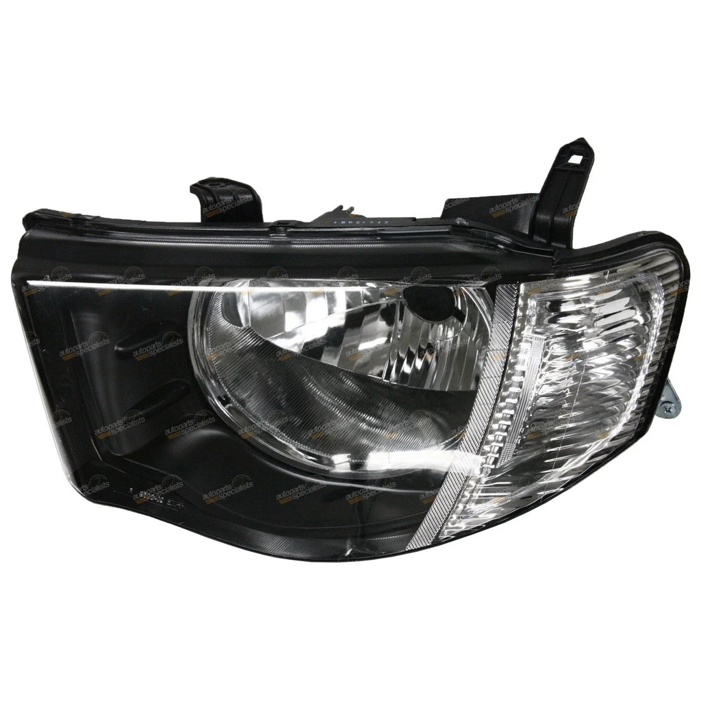 LH Headlight W/ Clear Flasher for Mitsubishi Triton ML GL GLX Ute (2006-2009)