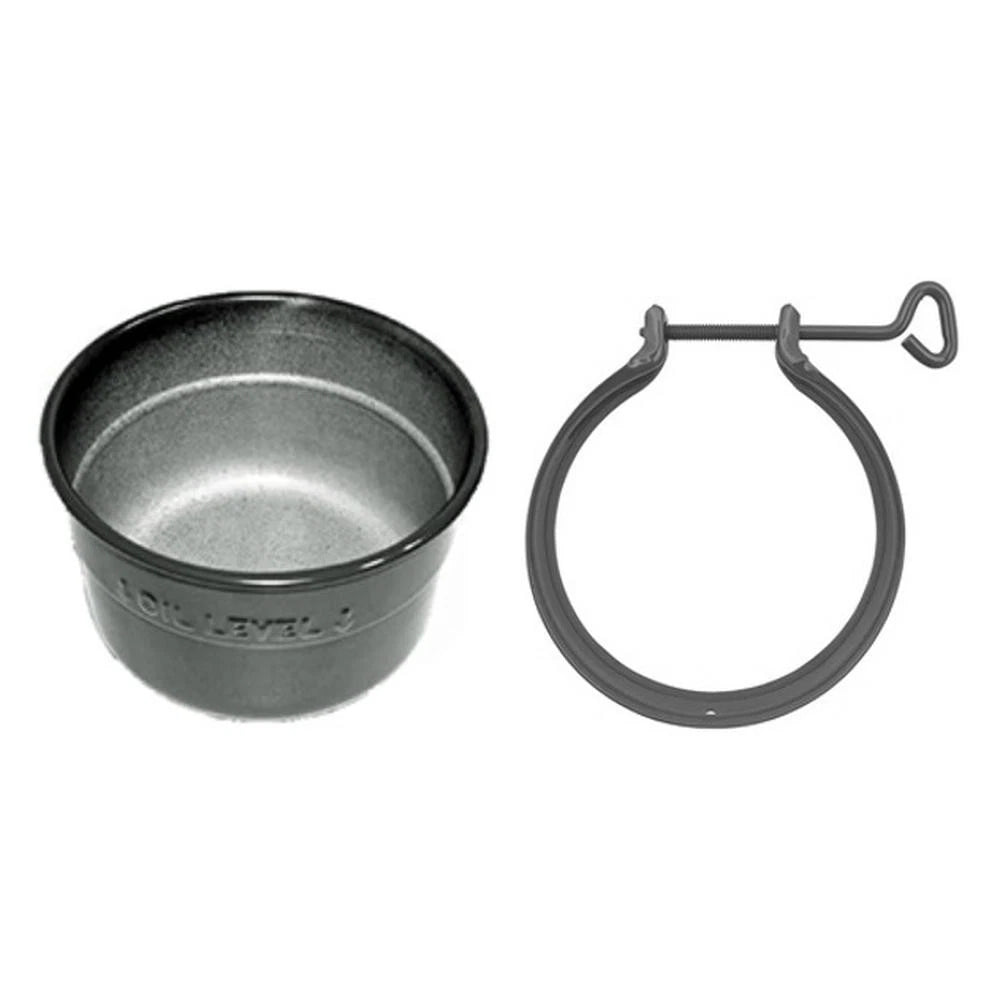 Oil Bath Air Cleaner Cup & Clamp for Ford, Massey Ferguson, John Deere