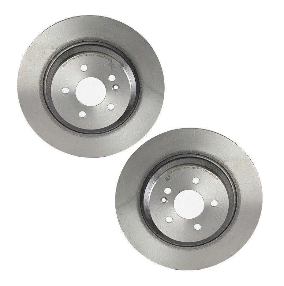 Set of 2 Rear Disc Brake Rotors for Mercedes W163 ML430 ML55 AMG (1998–2005)