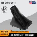 Automatic Shift Boot Cover for Audi Q7 (2007–2015) Black PVC Leather