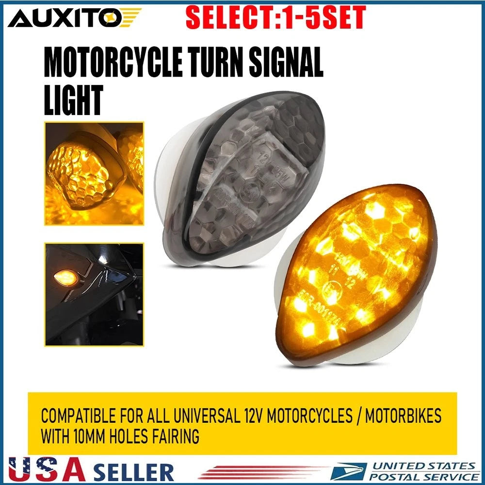 2X Smoke LED Front Turn Signals for Honda CBR 600 F4 (1999–2000)
