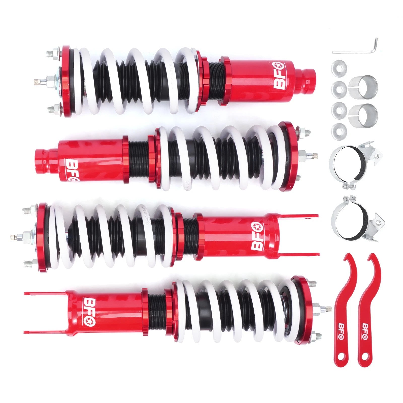 BFO Coilovers Kit Adjustable Damper Shocks for Honda Civic 92-00 LX/EX/DX/CX