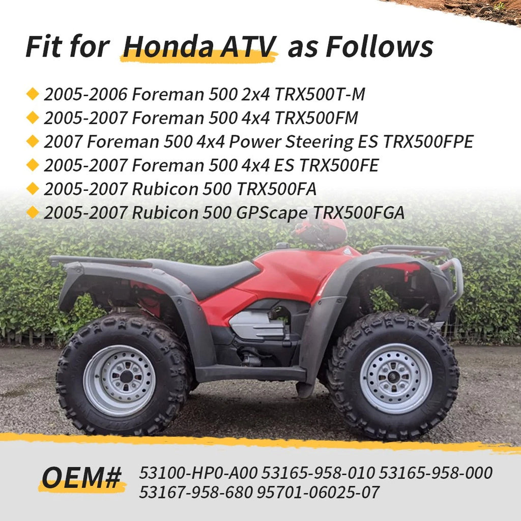 Handlebar & Grips w/ Bar End for Honda Foreman 500 TRX500 (2005–2007)