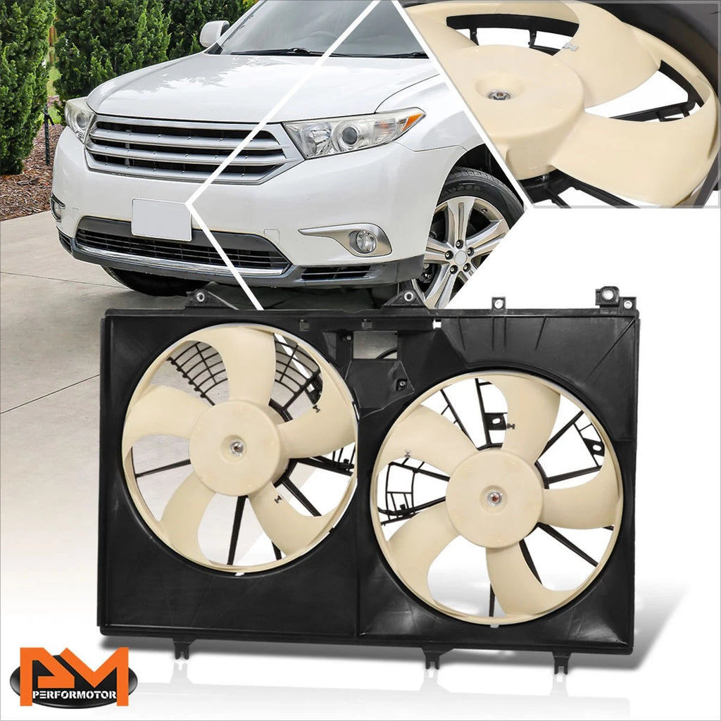 Radiator Cooling Fan Assembly for Toyota Highlander 2011–2013