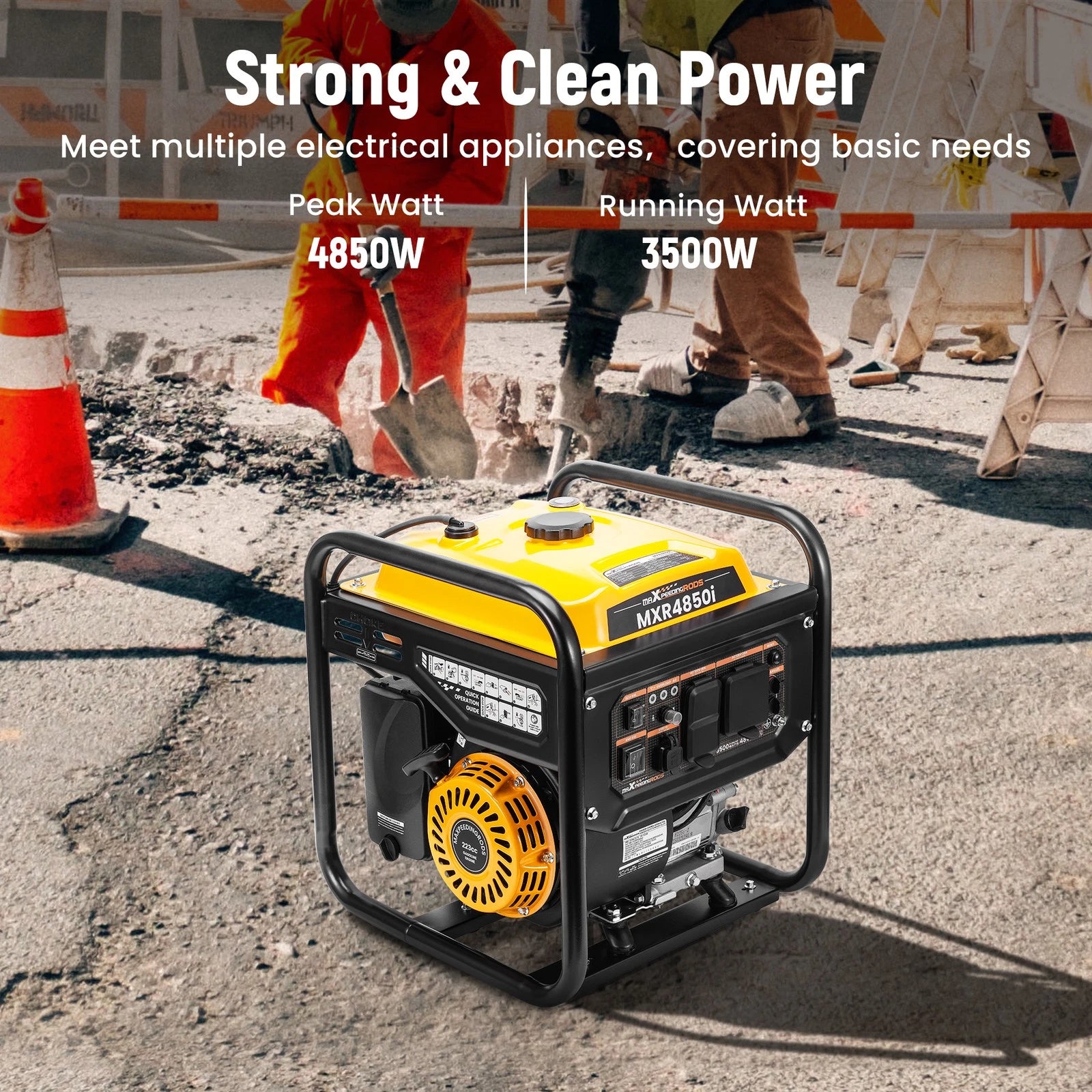 Portable Inverter Generator for Home Backup Construction (Gas Powered)