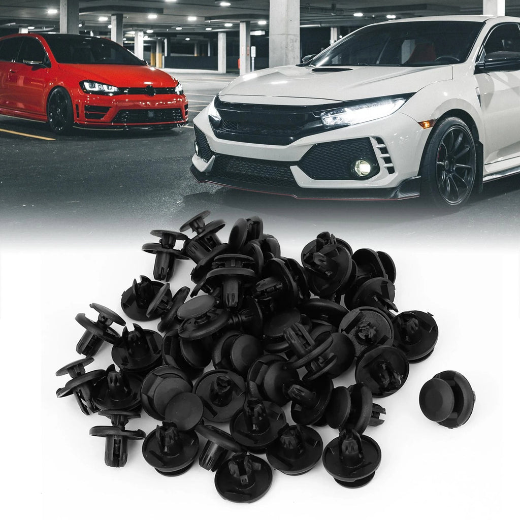 100 Pcs 8mm Nylon Rivet Fastener Clips for Honda Accord (1990–2023)