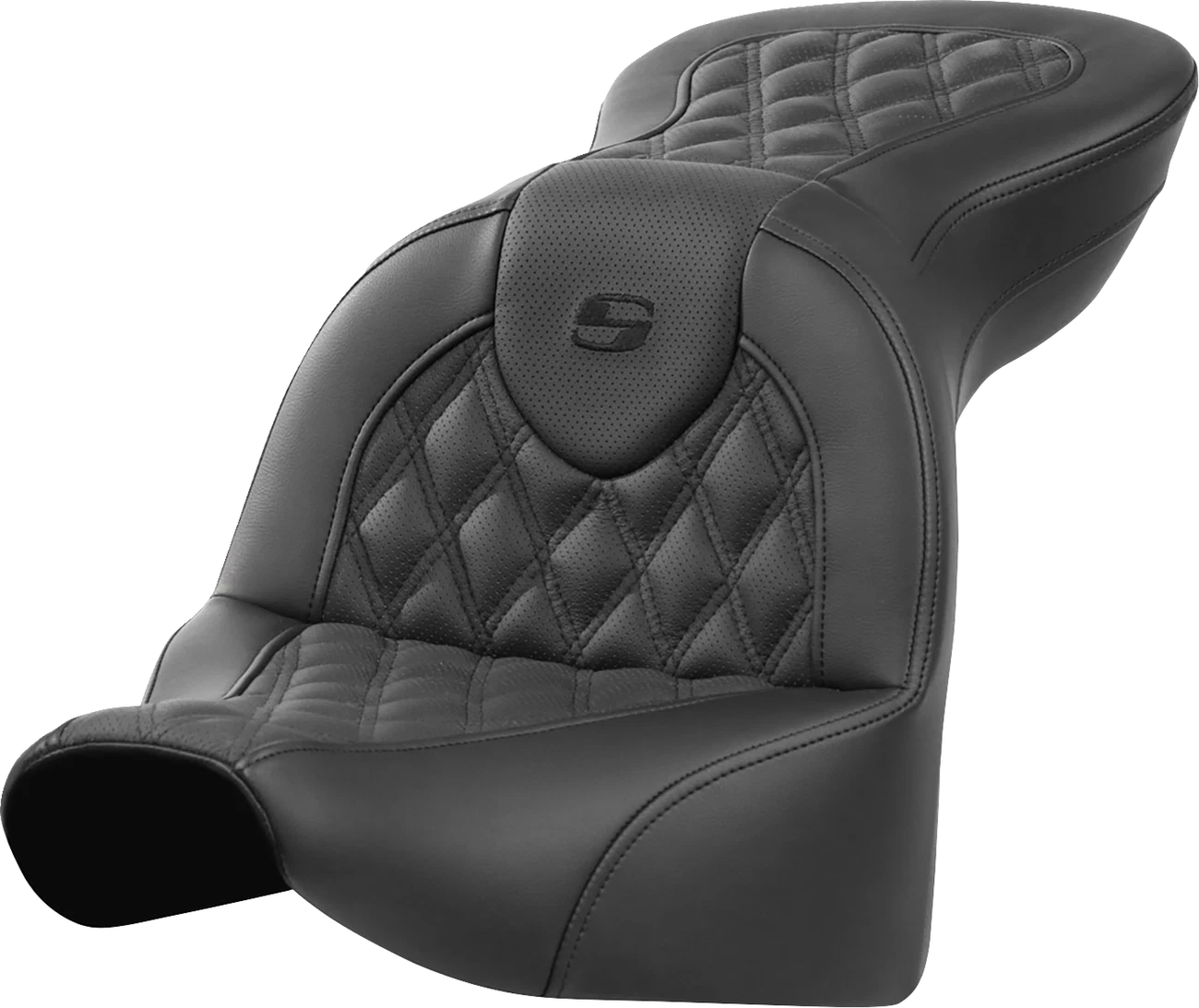 SADDLEMEN Roadsofa Seat for Harley FXBR/S (2018–2020) - Lattice Stitch