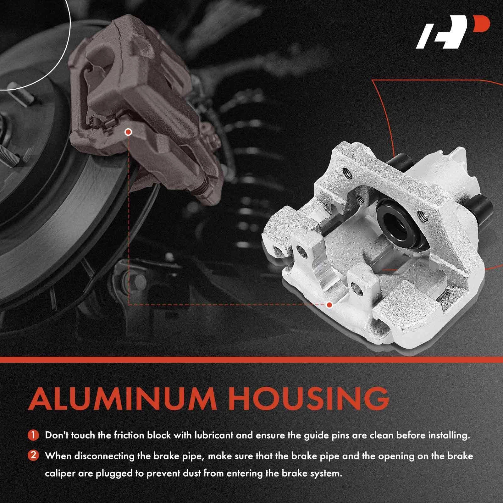 Rear Right Disc Brake Caliper with Bracket for BMW 525i 525xi 528i 535xi (2001–2007)