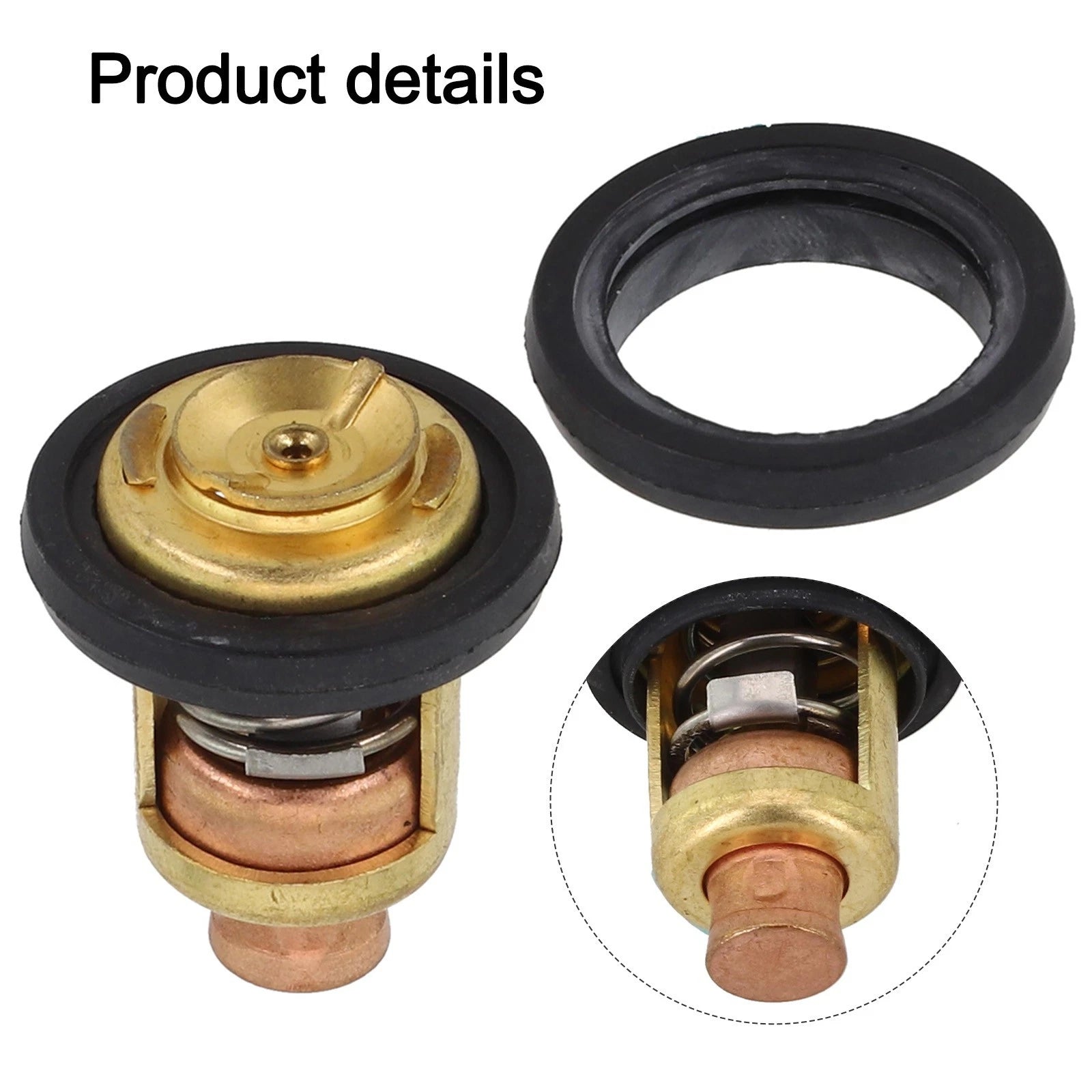 Marine Grade Thermostat with Gaskets for Johnson Evinrude 5-235HP (5-235HP)