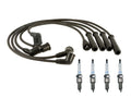 Denso 7mm Wire Set & 4 Platinum TT Spark Plugs for Ford 1.3L L4