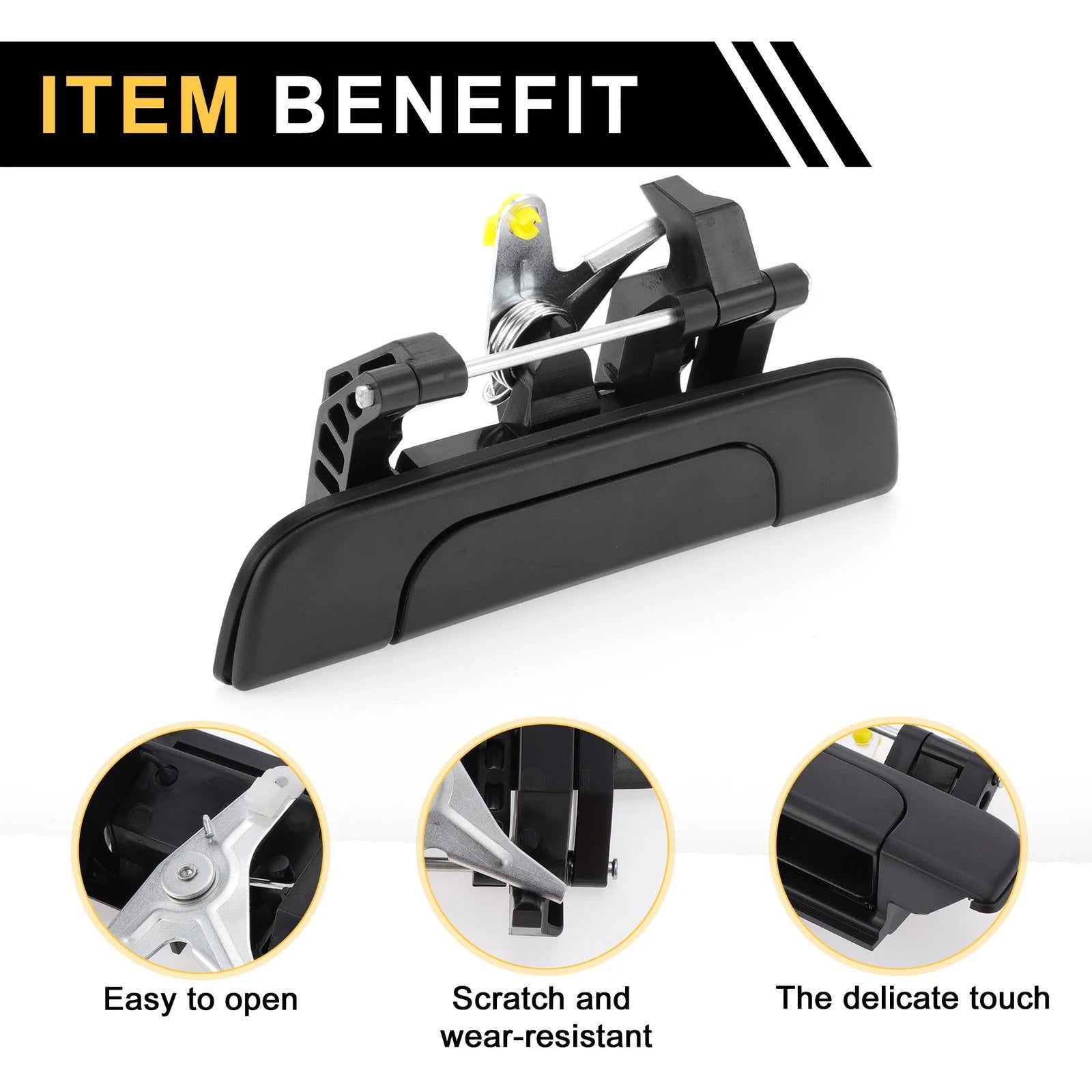 Liftgate Latch Tailgate Handle for Toyota Tacoma (1995–2004) No. 6909035010 Black