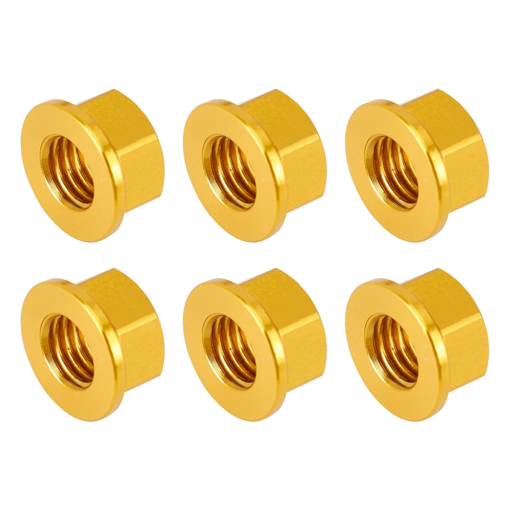 Rear Sprocket Nut Kit M10x1.5mm Gold for Aprilia RSV RSV4 1000R (2004–2016)