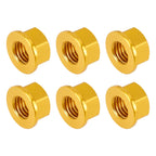 Rear Sprocket Nut Kit M10x1.5mm Gold for Aprilia RSV RSV4 1000R (2004–2016)