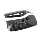Pair Carbon Look Add-On Side Fender Vent Duct Trims for KIA Stinger (2018–2023)