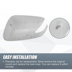 Right Side Mirror Cover Cap for Honda Fit (2009–2013) - White