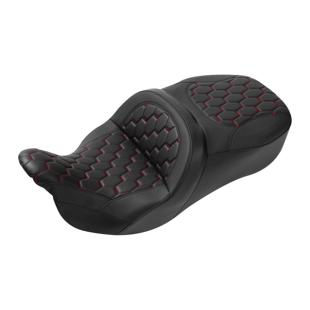 Black Driver Passenger Seat for Harley Touring Electra Road Glide (2009–2023)