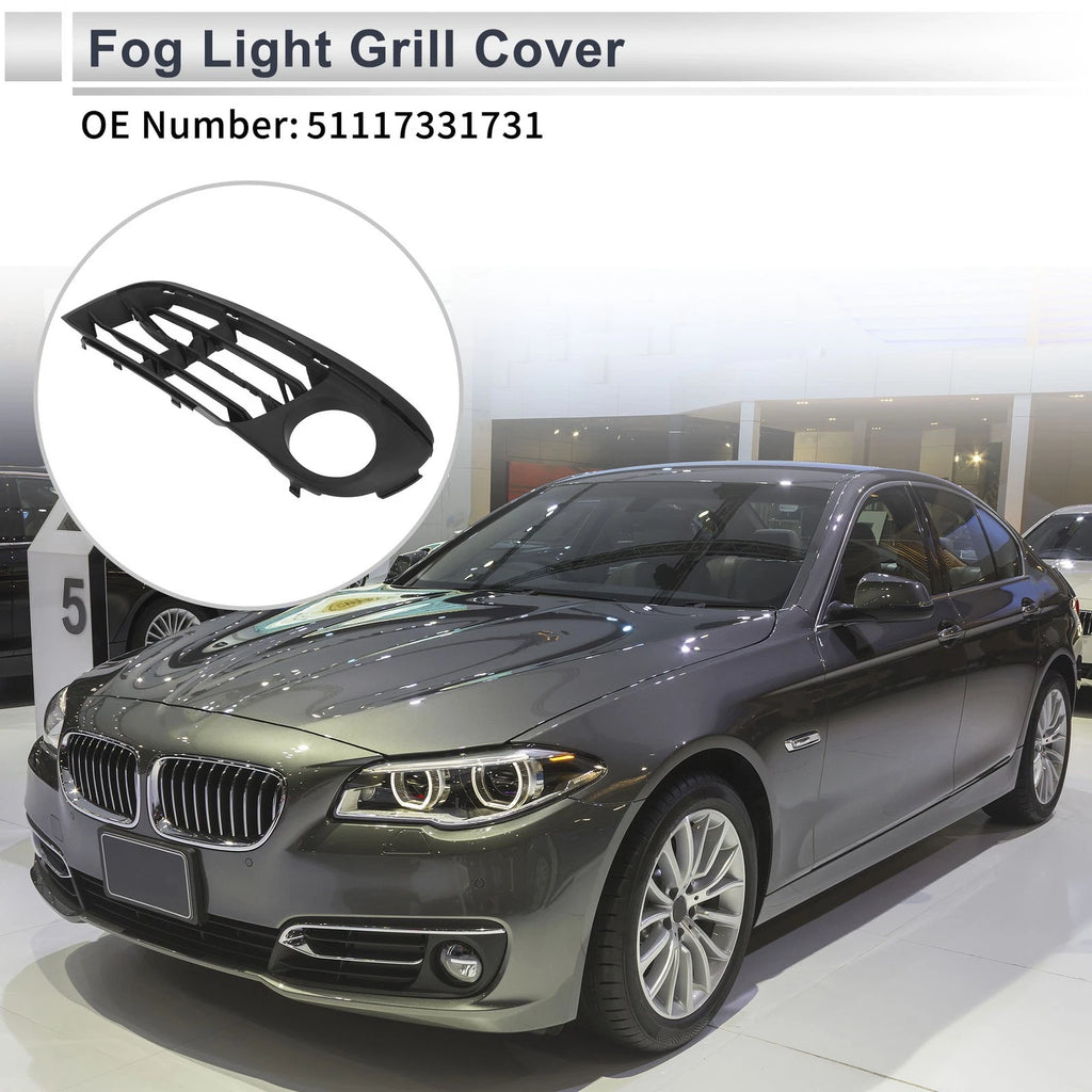 1 Pc Fog Light Grill for BMW 528i (2014–2016) No. 51117331731 Black
