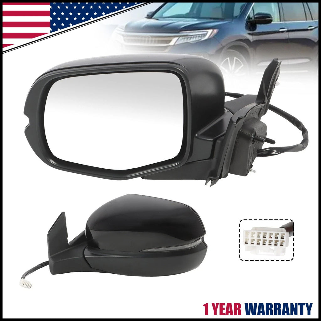 Left Driver Side Power Heated Mirror for Honda Pilot (2016–2017, 2022)