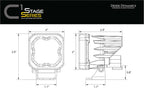 LED Fog Light Bezel Pair for Diode Dynamics Stage Series C1 (2005–2015)