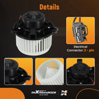 Heater Blower Motor with Fan Cage for Cadillac ELR (2014–2016) Chevrolet Volt (2011–2015)